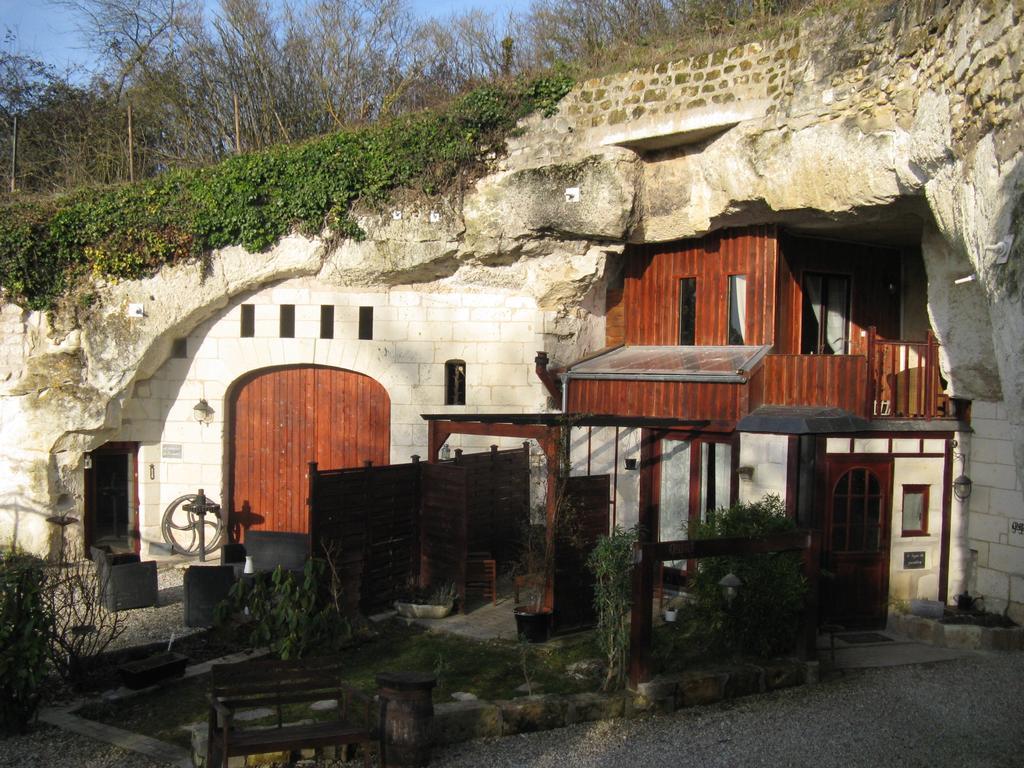 Les Troglos De Beaulieu Bed and Breakfast Loches Eksteriør billede